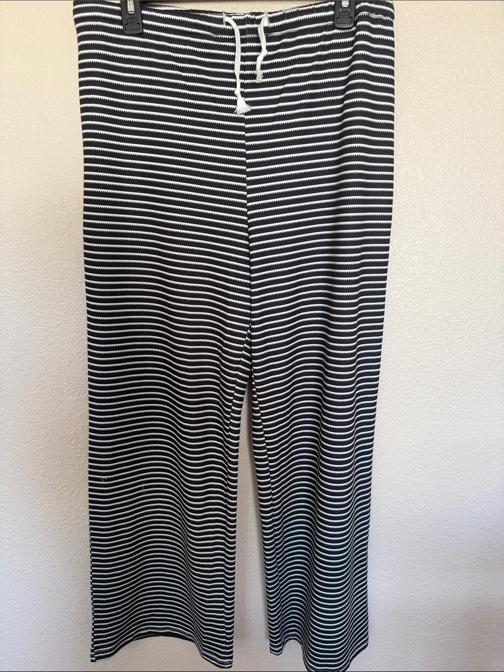 Striped Black & White Vest and Pants Set - Picture 10 of 14